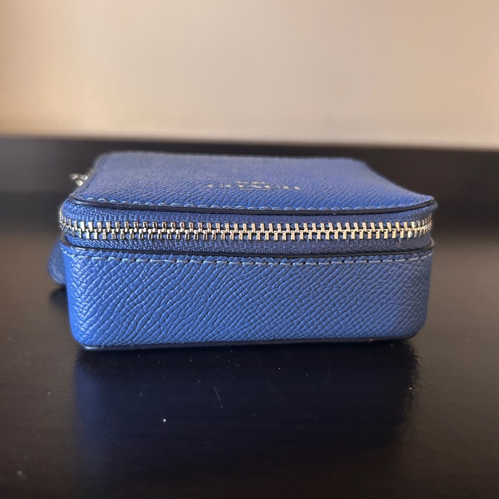 Coach Blue Leather Jewelry Box - Picture 2 of 7